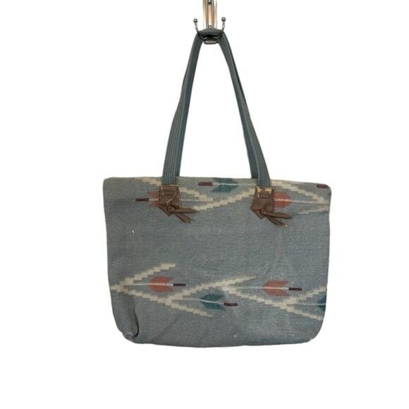 Vintage Bag Bazaar Canvas Western Bohemian Arrows - Picture 1 of 12